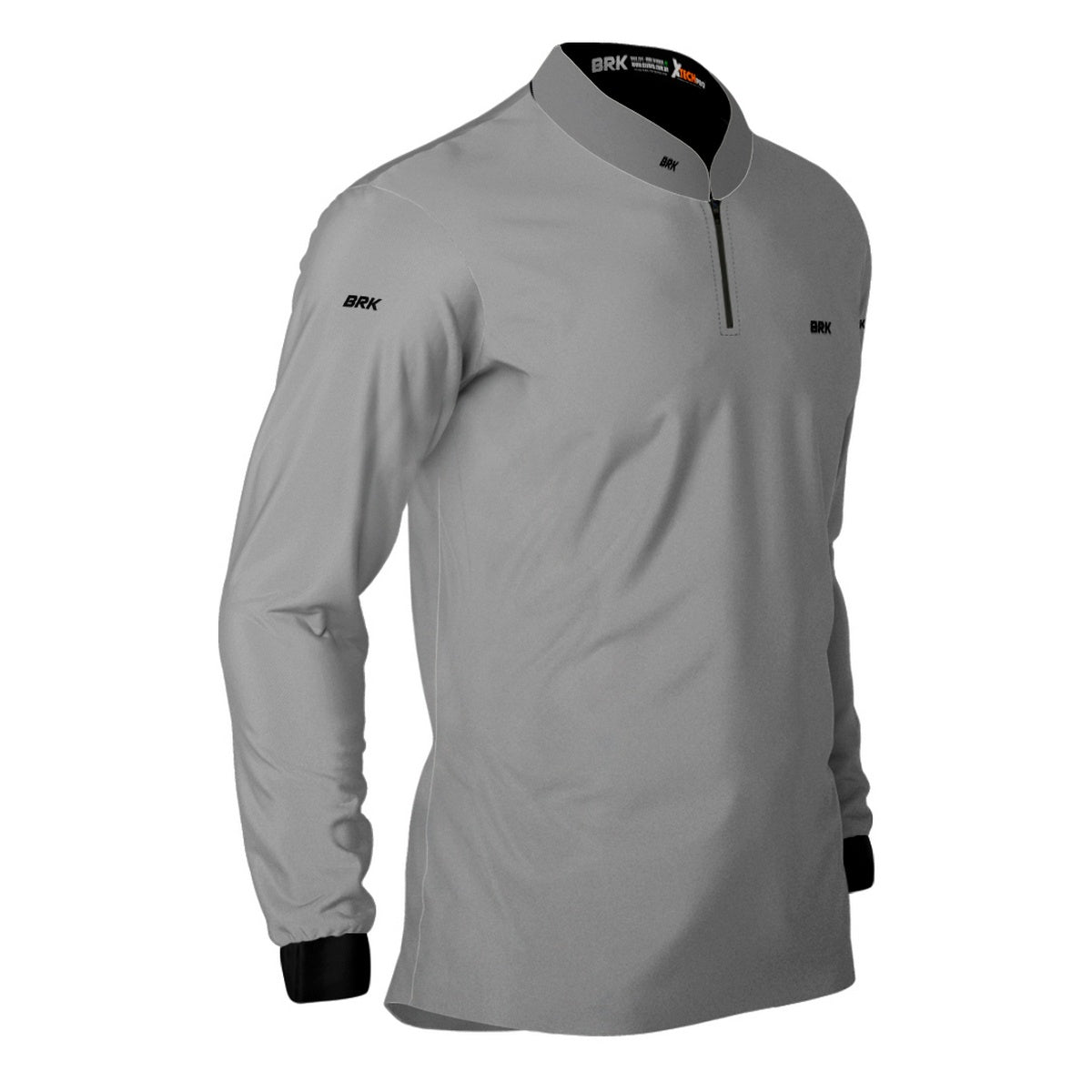 Camisa de Motociclismo Agro Brk Básica Cinza Claro com Proteção Solar UV50+ - Brk Fishing