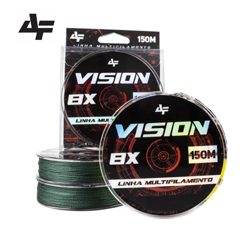 Linha de Pesca Multifilamento Vision X4 150m Albatroz - Verde - Brk Fishing