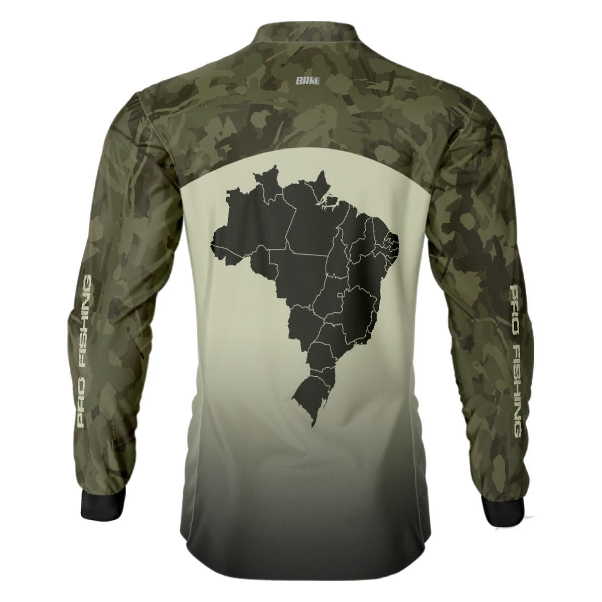 Camisa de Pesca Brk Compass Camuflado com Proteção Solar UV50+ Brk Fishing