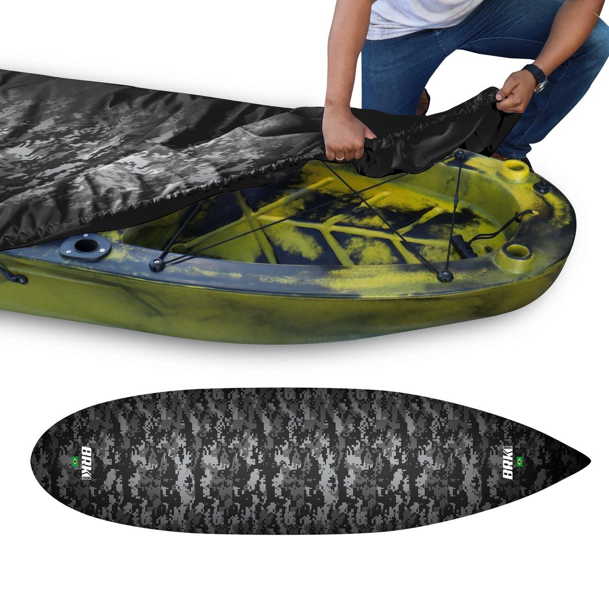 Capa de Caiaque Brk Camo Military Gray - Brk Fishing