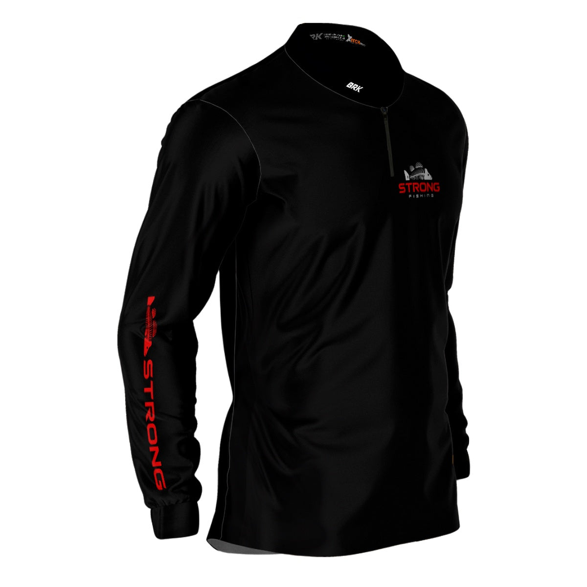 Camisa Brk Strong Fishing Preta com Proteção UV50+