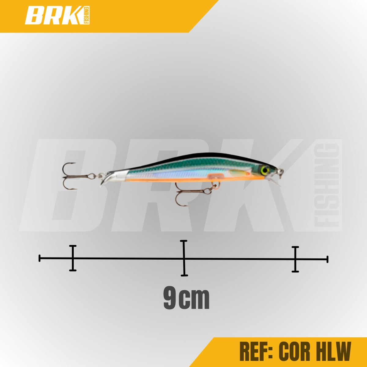 Isca Artificial Rapala RipStop Meia-Água - Brk Fishing