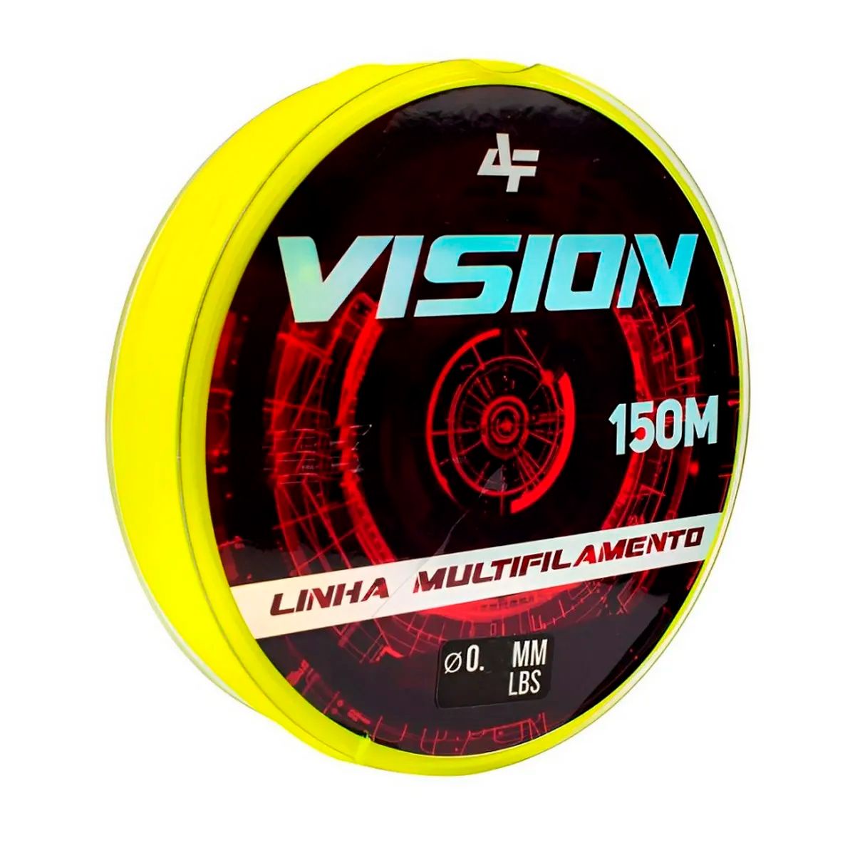 Linha de pesca VISION X8 150m Yellow - Brk Fishing