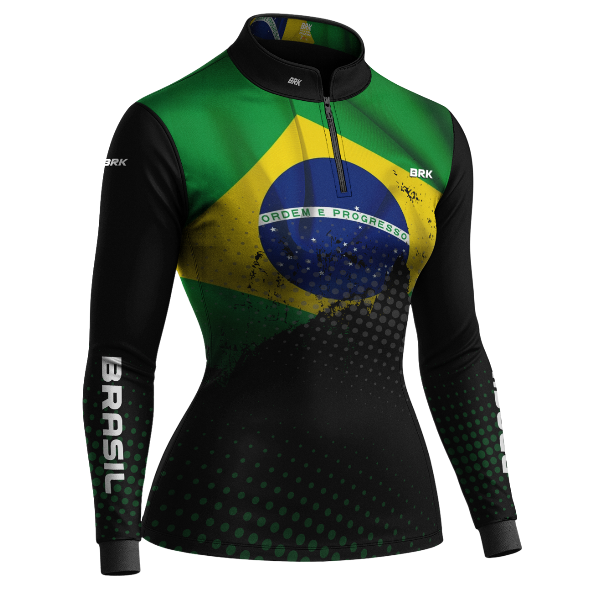 Camisa Brk Brasil com Proteção UV50 Envio Imediato Brk Fishing