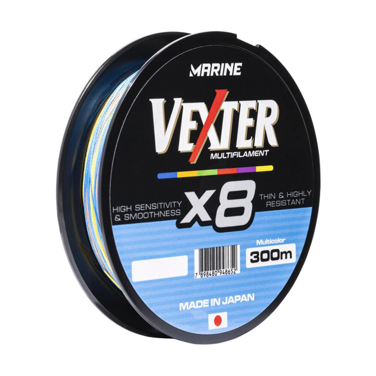 Linha Vexter X8 Multicolor 300m - Marine Sports - Brk Fishing