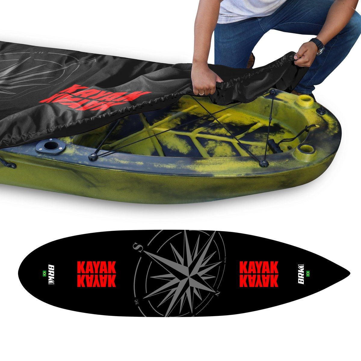 Capa de Caiaque Brk Black Compass - Brk Fishing
