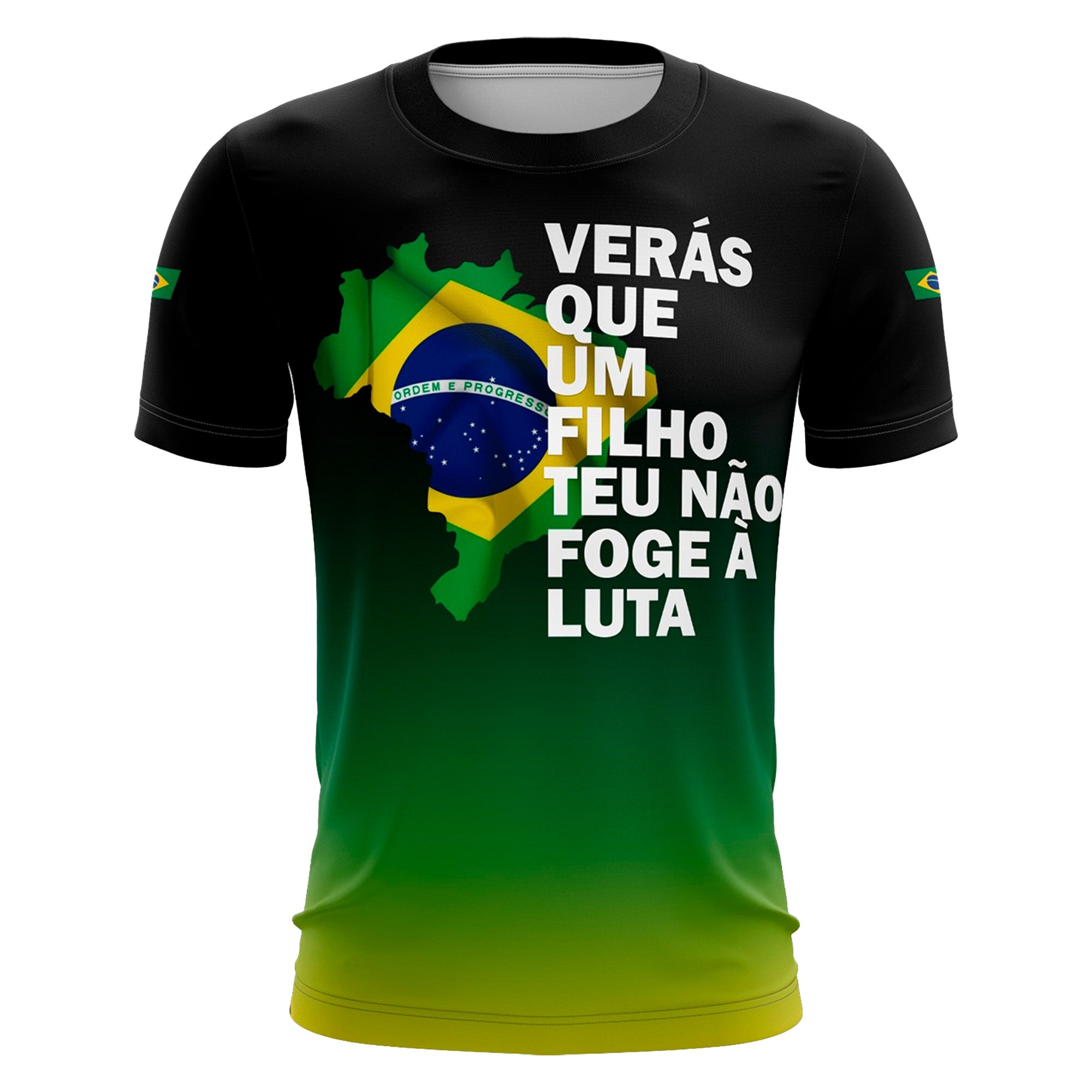 Camiseta Brasil Patriota Orgulho Brasileiro com Proteção UV 50+ - Brk Fishing