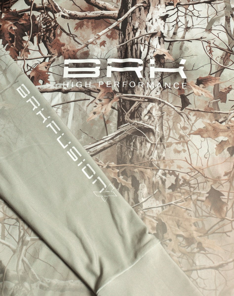 Camisa FusionX Brk Hunter Real Tree Camuflado com Capuz e Proteção UV50+ Envio Imediato Brk Fishing
