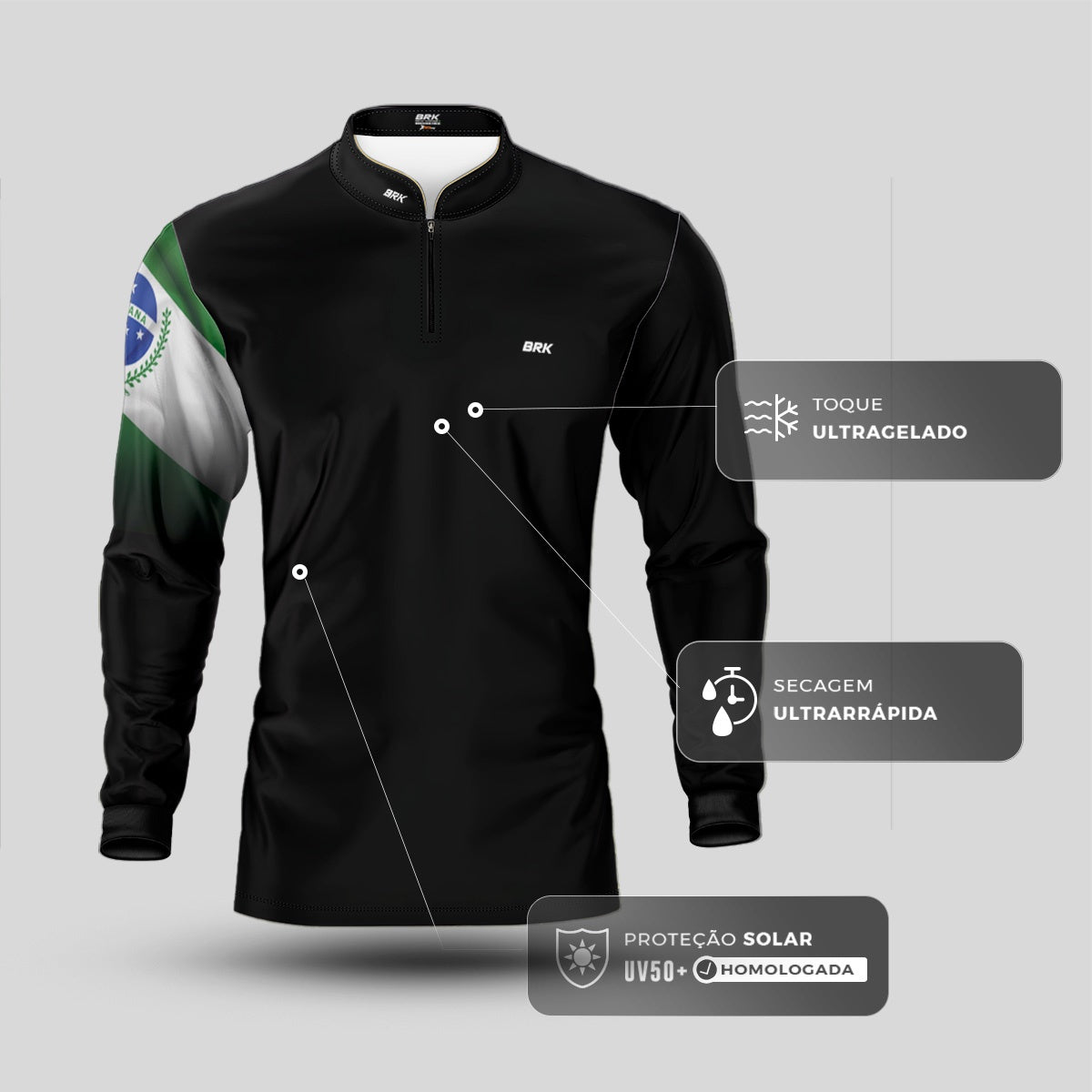 Camisa Master Brk Paraná com Proteção Uv50+
