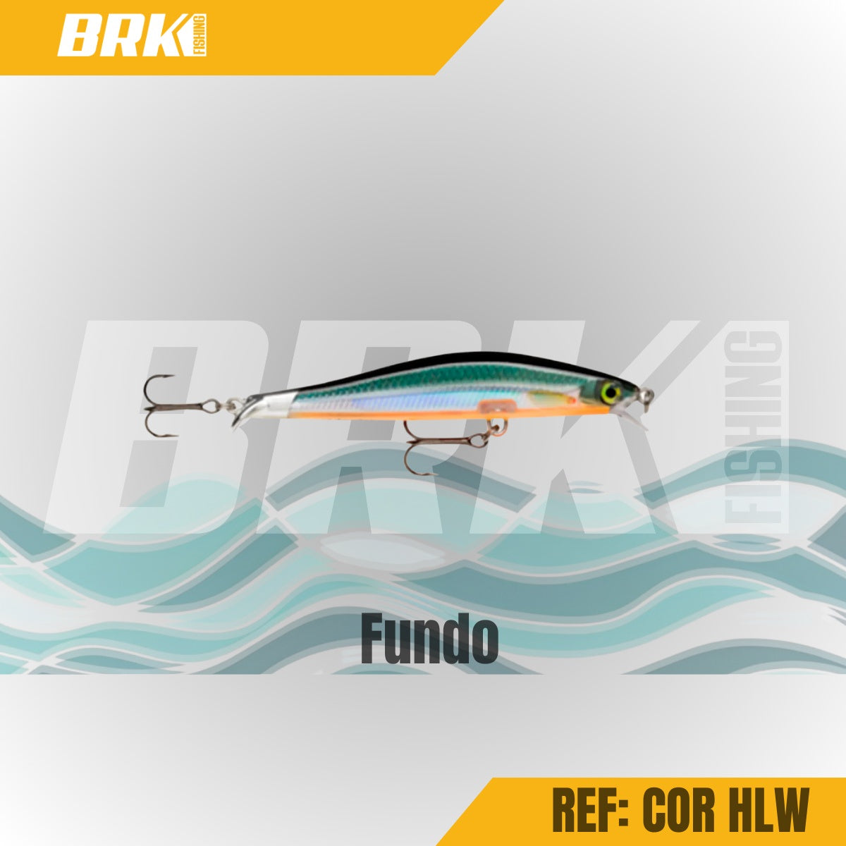 Isca Artificial Rapala RipStop Meia-Água - Brk Fishing