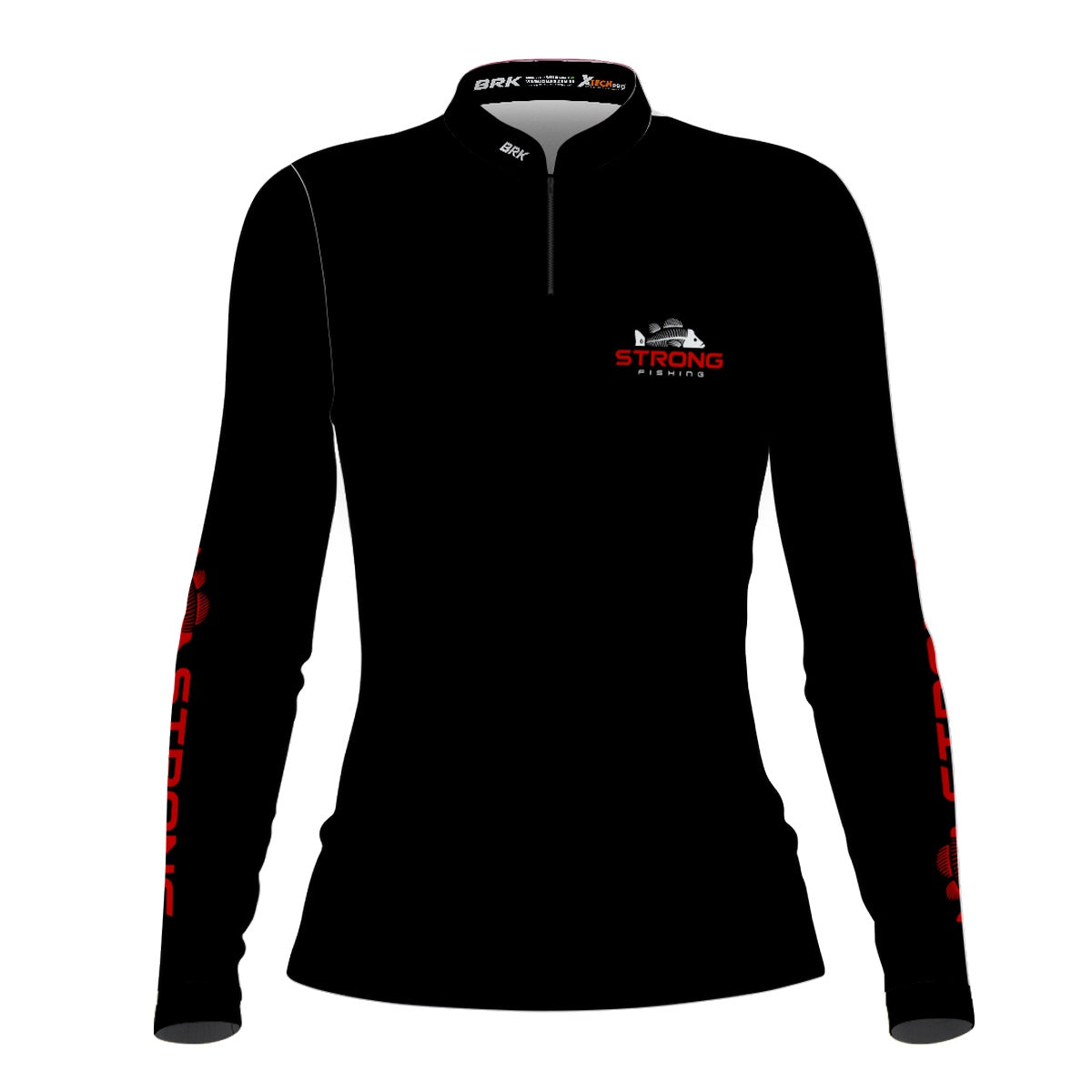 Camisa Feminina Brk Strong Fishing Preta com Proteção UV50+