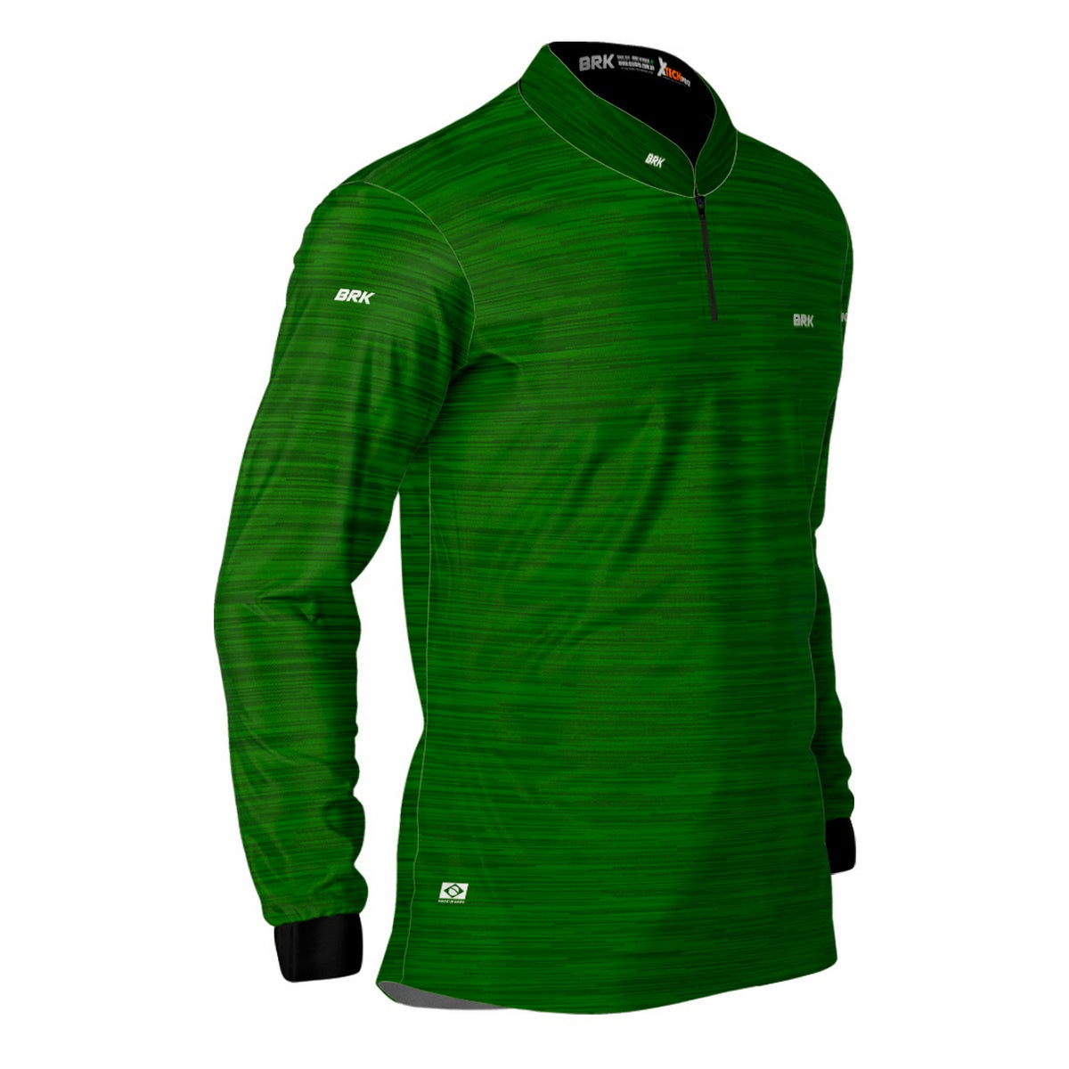 Camisa de Motociclismo Agro Brk Mescla Verde Claro com Proteção Solar UV50+ - Brk Fishing