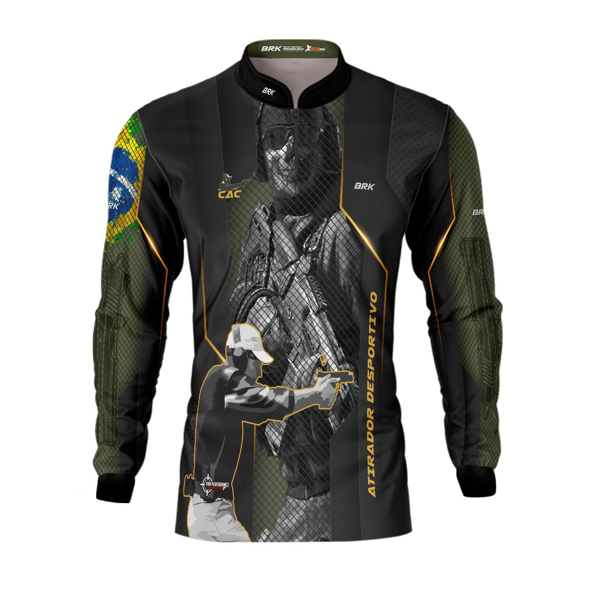 Camisa Militar Brk Atirador Esportivo com Proteção Solar UV50+ Brk Fishing