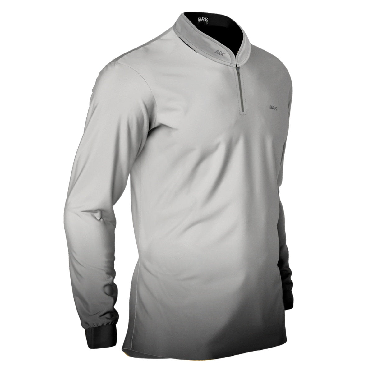 Camisa Brk Basic Cinza Claro com Proteção Solar UV50 Envio Imediato Brk Fishing