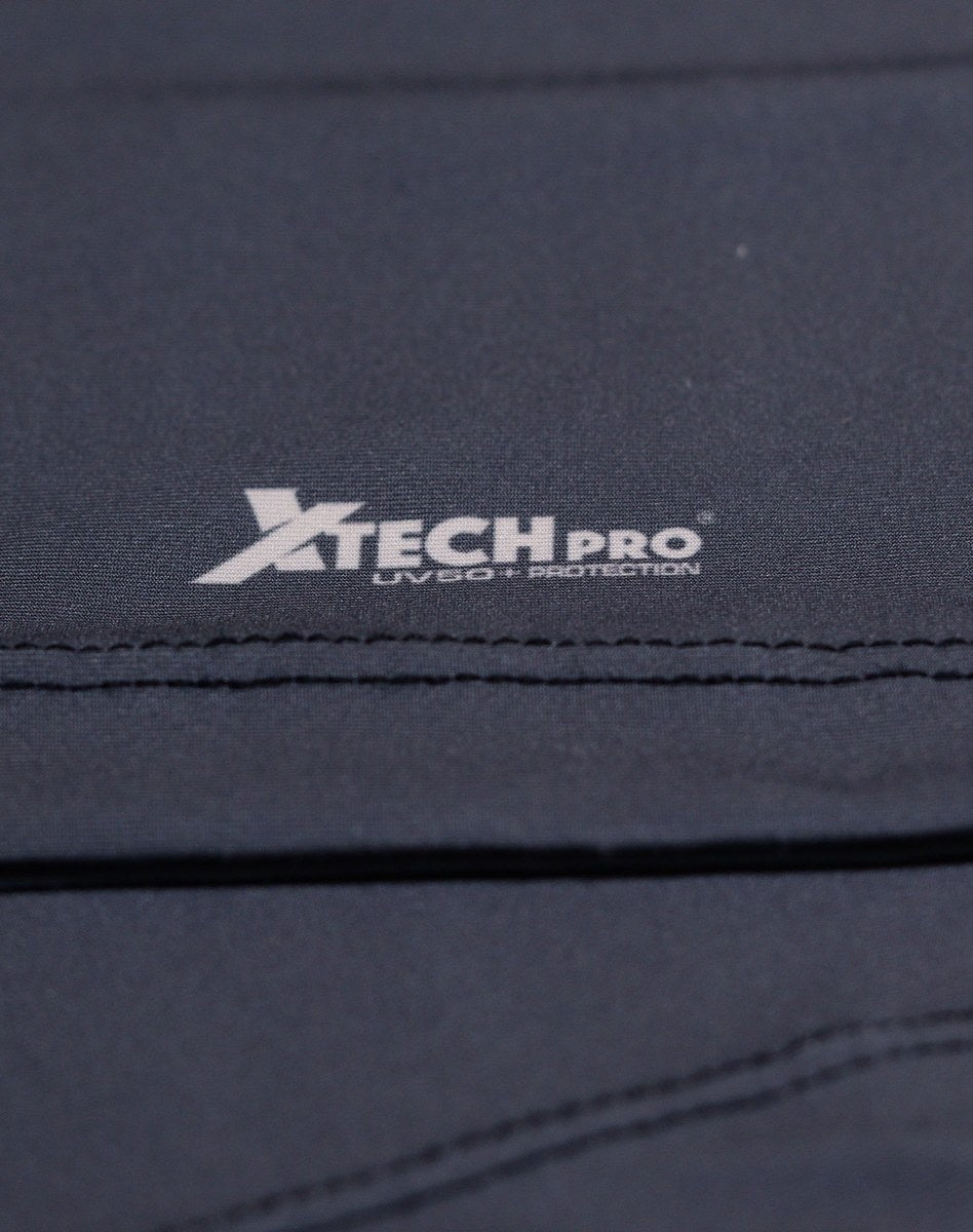 Camisa FusionX Brk Deep Camuflada Parcial Cinza com Capuz e Proteção UV50+ - Brk Fishing