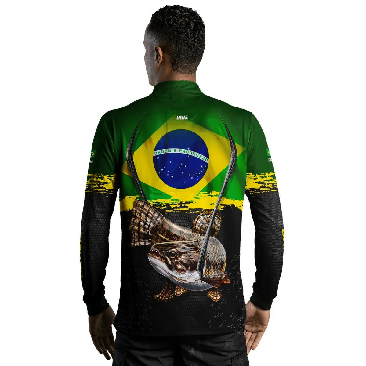 Camisa Brk Traíra Brasil Proteção Solar UV50+ - Brk Fishing
