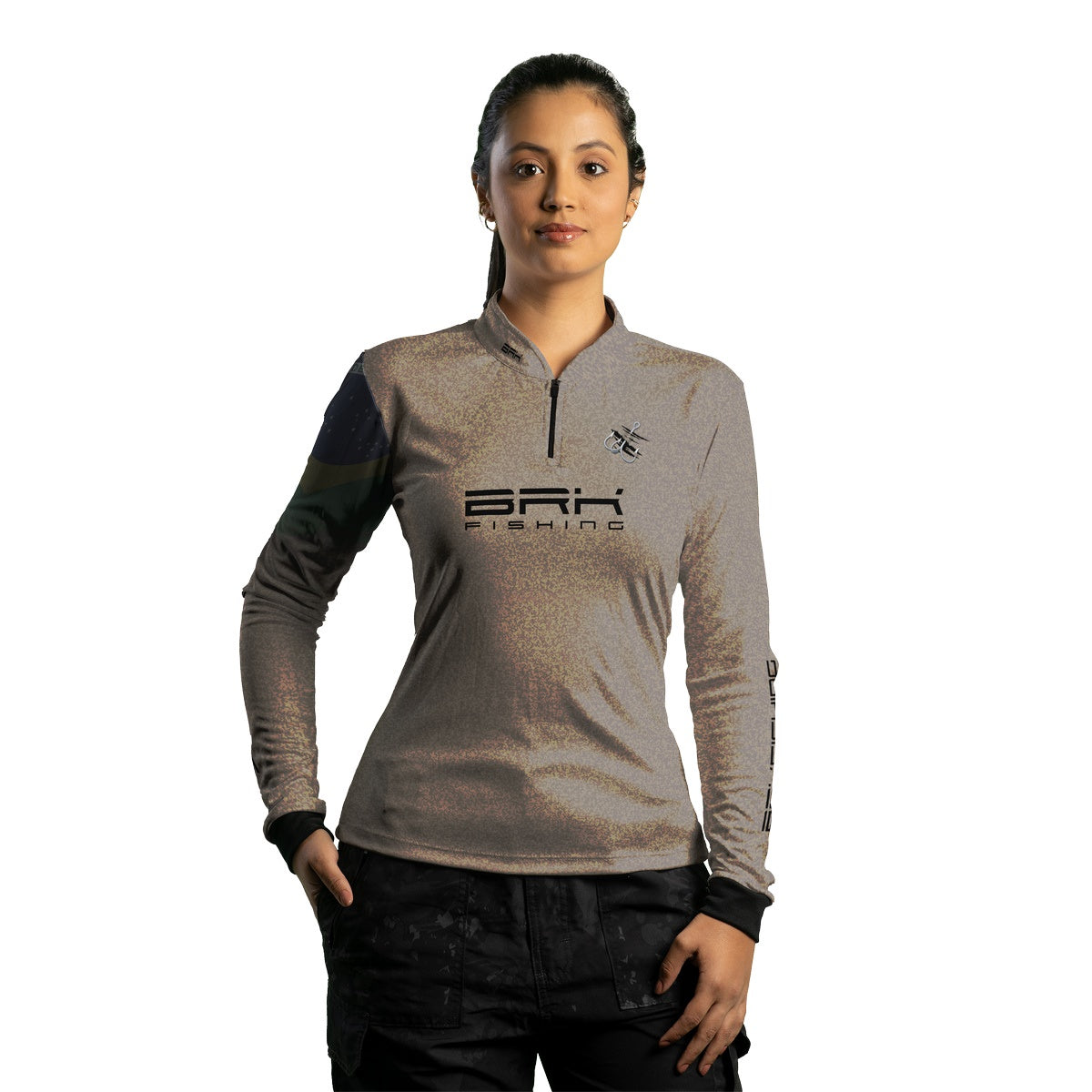 Camisa de Pesca Brk Garateia Clean Bandeira Brasil com Proteção Solar UV50+ Brk Fishing