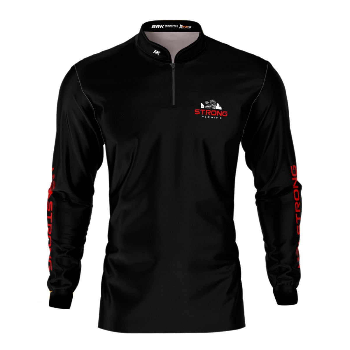 Camisa Brk Strong Fishing Preta com Proteção UV50+